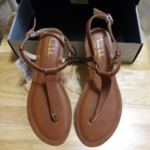 Nicole Miller Womens Leather Hannah Brown Size 6